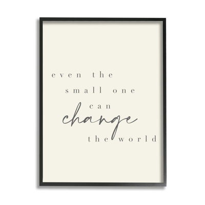 " Change The World Uplifting Nursery Kids Quote " by Daphne Polselli