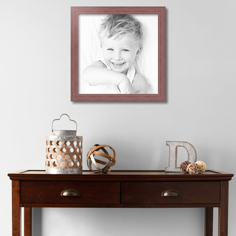 Cadre photo en bois de grange mauve strié 8 x 12 po Arttoframes, 16 po x 16 po
