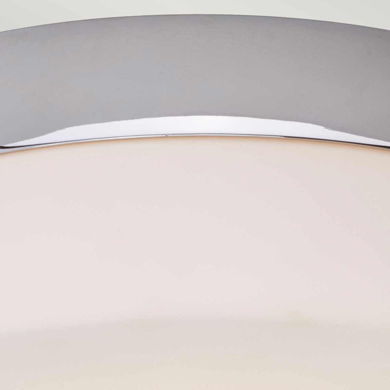 Harworth Flush Mount, Chrome, 9.5cm H x 29cm W x 29cm D