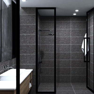 Birthplace 12" x 24" Porcelain Terrazzo Look Wall & Floor Tile