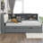 Wood Full Size Platform Bed With Trundle, Shelves And Storage Headboard-1488559968