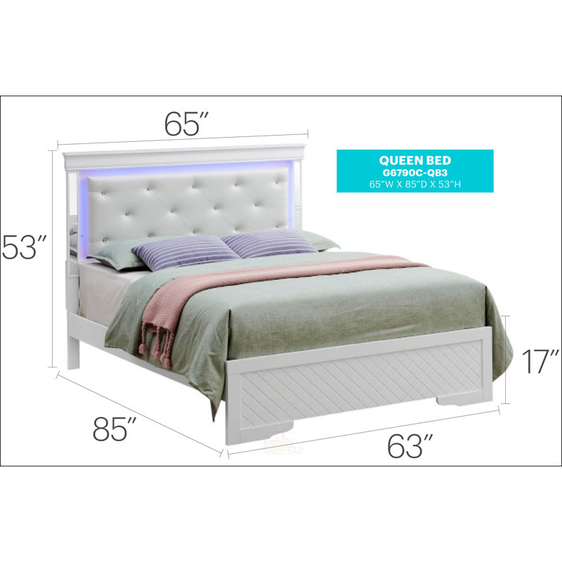 Queen Bed, Champagne