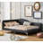 Full - Size Upholstered Daybed with Headboard & Armrest – Sturdy Support Legs, Modern Comfort-275557136