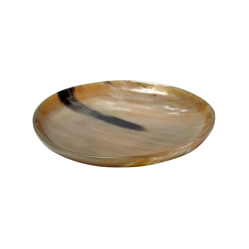 Assiette plate corne