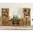Laziza Farmhouse Entertainment Center With Bookshelf For Tvs Up To 75",Mid Century Modern TV Stand With 73"H Tall 5-Tier Bookcase With Open Storage And Barn Doors For Living Room,Bedroom,-122781458-123627540