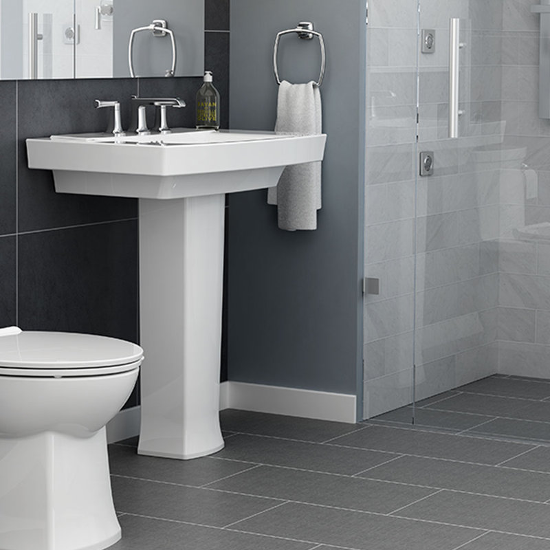 American Standard Townsend 19.5'' Ceramic Rectangular Bathroom Sink with Overflow, White