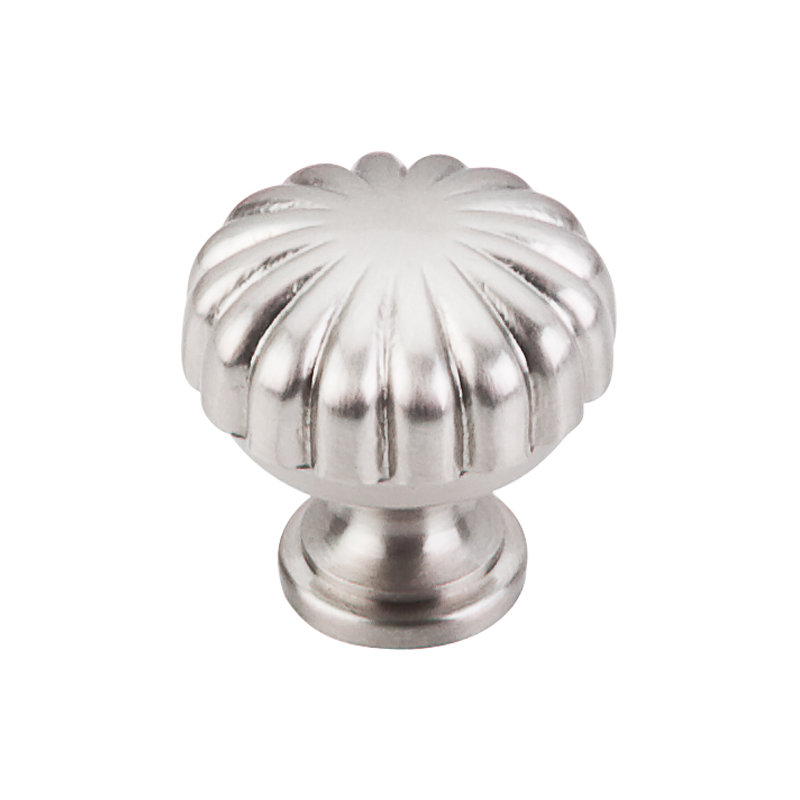 Melon 1 1/4" Diameter Round Knob, Brushed Satin Nickel