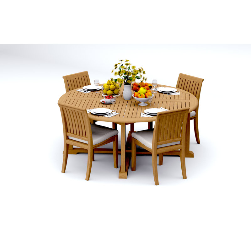 Lagos Outdoor - Piece Teak Dining Set, 4