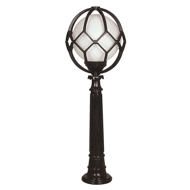 Lampadaire noir câblé à 1 lumière de 43 po H Aarjan (double)
