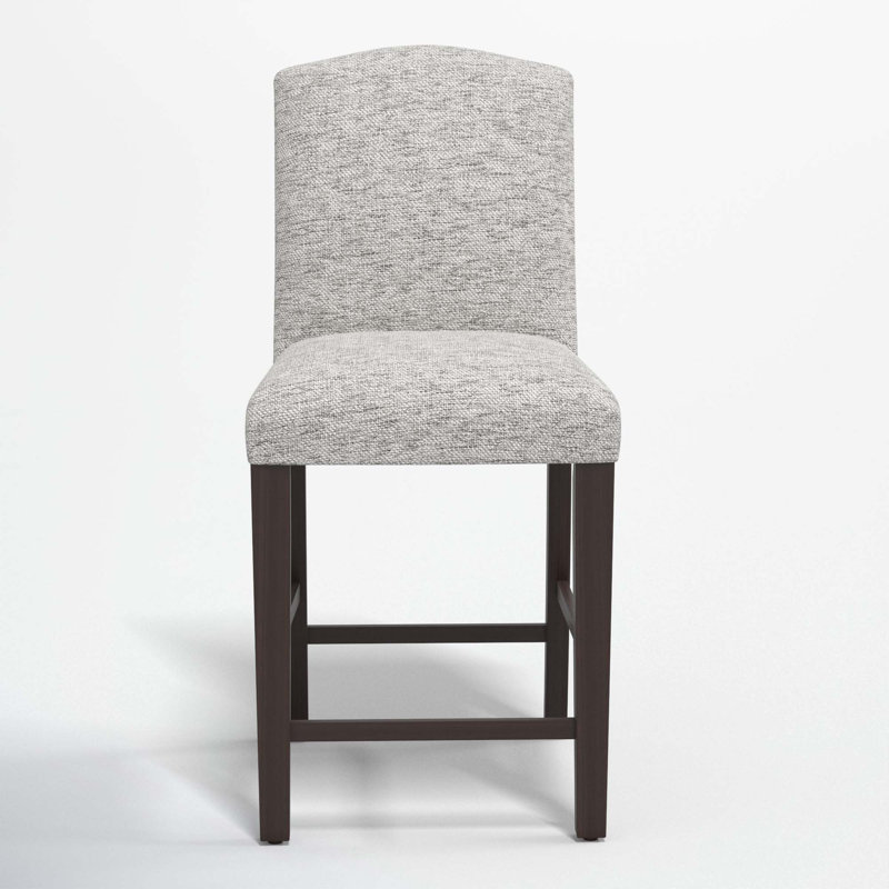 Tabouret de bar et de comptoir April, Tabouret de comptoir (siège d'une hauteur de 26 p, Tweed Sustain® brume Milsap