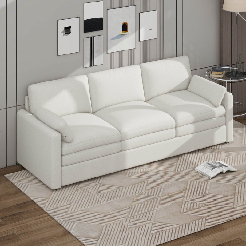 Canapé confortable à 3 places Cozy, Beige