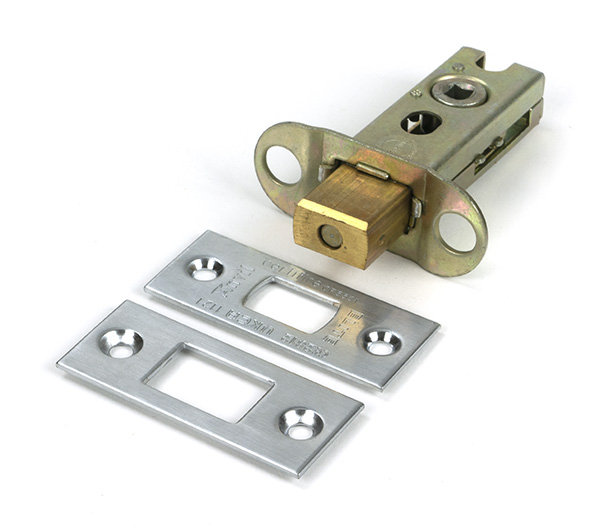Aged Brass 2½" Heavy Duty Tubular Deadbolt, Satin Chrome