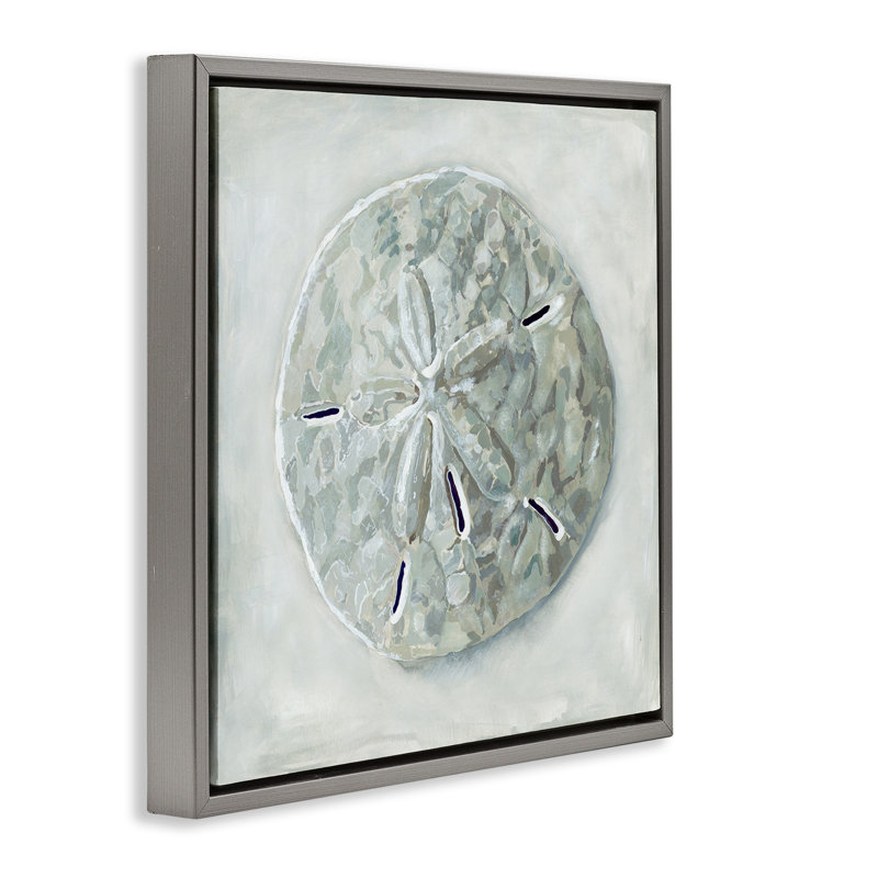 Coquillage gris, Cadre flottant gris lustré, H 18 po x l 18 po