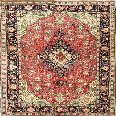 Tapis de style oriental rouge