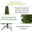 Arbre de Noël élancé vert pin artificiel avec lumières DEL-1334096156