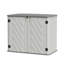 34 pieds cubes Grande armoire de rangement horizontale en résine à assemblage rapide, l 4,2 pi. X P 2,4 pi. Armoire en plastique imperméable avec porte verrouillable.-137874557