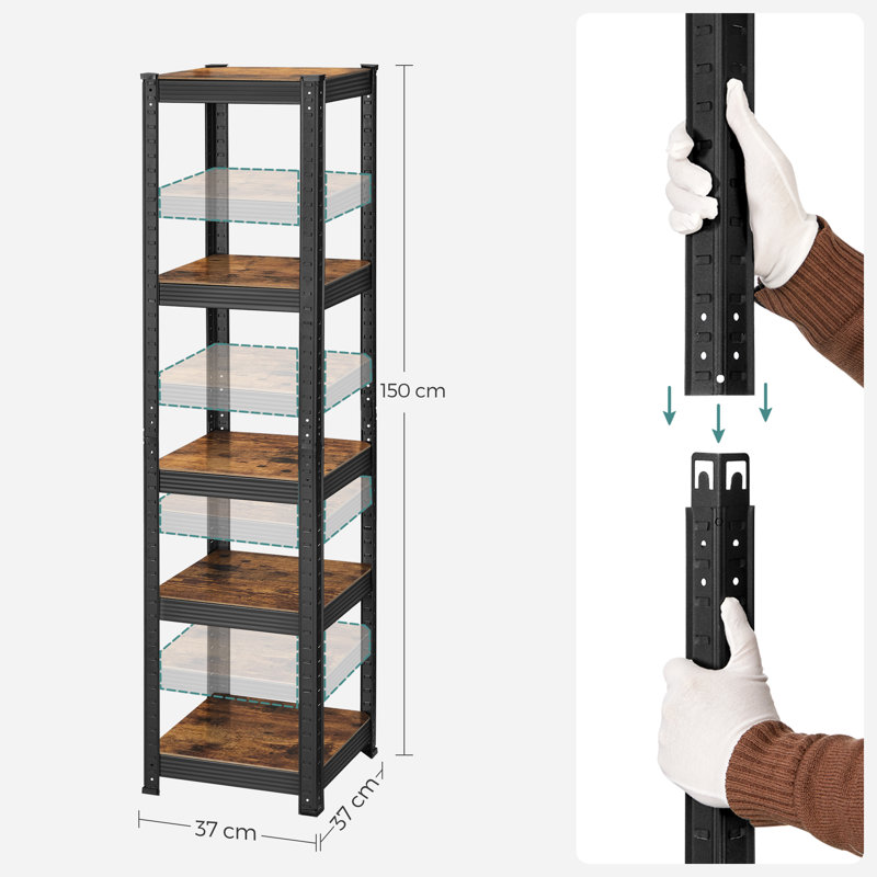 Aela 37cm W Steel Bookcase