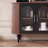 Black&Walnut Solid Wood Sideboard