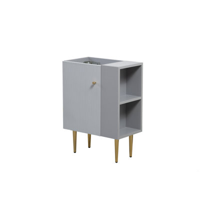 Base de meuble-lavabo 21,6 po seulement, tablette ouverte à droite