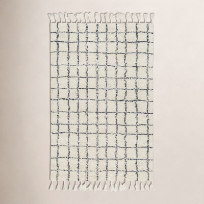 Jordana Hand-Woven Plaid Rug