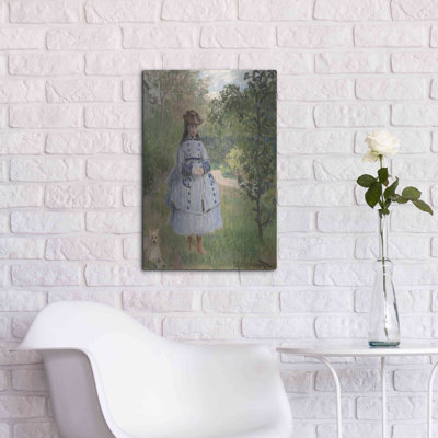 Vault W Artwork «Girl With Dog» par Claude Monet, art mural en métal