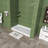 60" X 34" SMC Single-Threshold Shower Base With Left Drain & Complete Drain Assembly