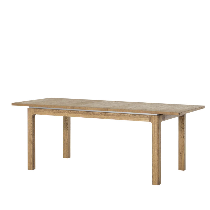 Montenegro Solid + Manufactured Oak Wood Extendable Dining Table 160-250/76/90