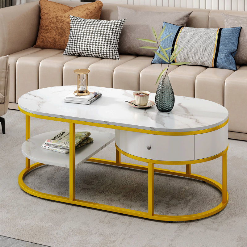 Table basse Ravya, Blanc