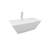 Condris Winton 67'' x 32'' Freestanding Soaking Acrylic Bathtub with Center Drain, Drain Assembly, and Overflow