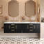Meuble-lavabo mural 36 po avec lavabo en résine, armoire de rangement flottante et 2 tiroirs pour salle de bain moderne-1722155202