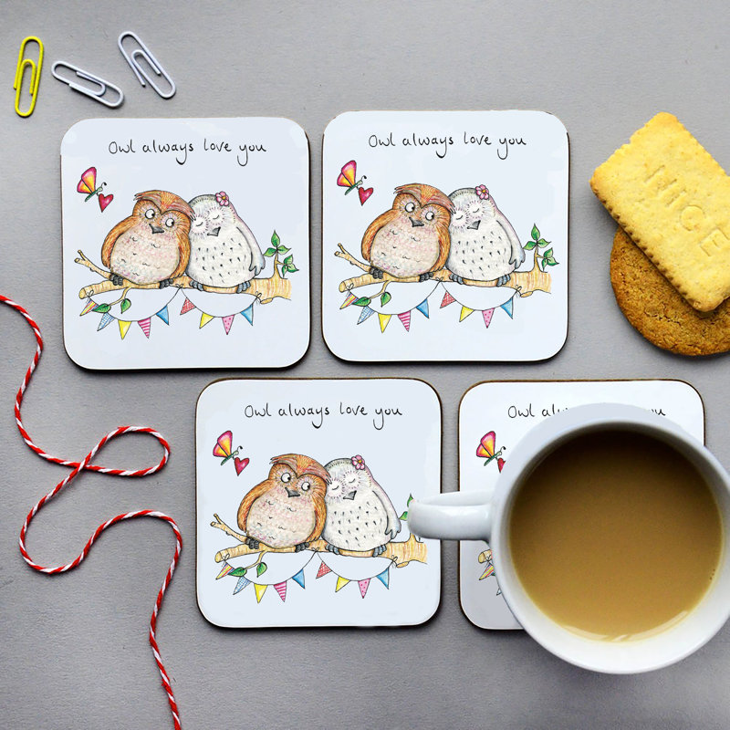 Cork 4 Piece Coaster Set