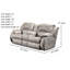 Cagney Upholstered 78'' Power Reclining Loveseat-35200896