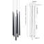 Brunsden 6 - Light Cluster Cone LED Chandelier Pendant Kitchen Island Black Dimmable
