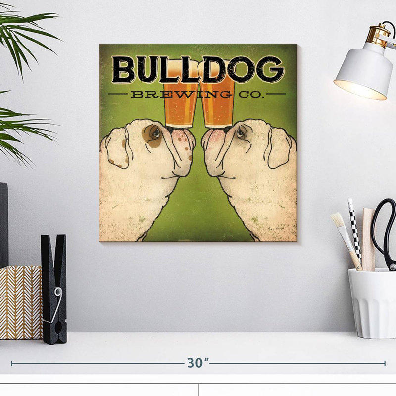 Brampt Bulldog Brewing, H 16 po x l 16 po