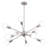 Carvey 10 Light Dimmable Sputnik Sphere Chandelier Modern Farmhouse Chandelier, Kitchen Light Fixtures Pendant-835172660