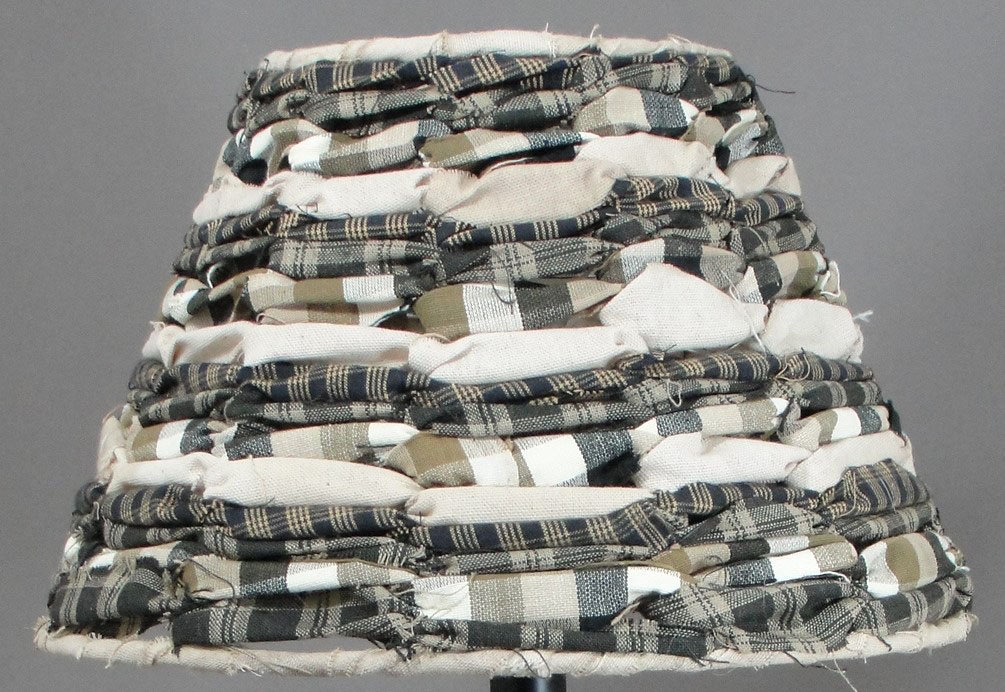 10" Brown Rag Standard Clip Lamp Shade Albert Estate LTD 