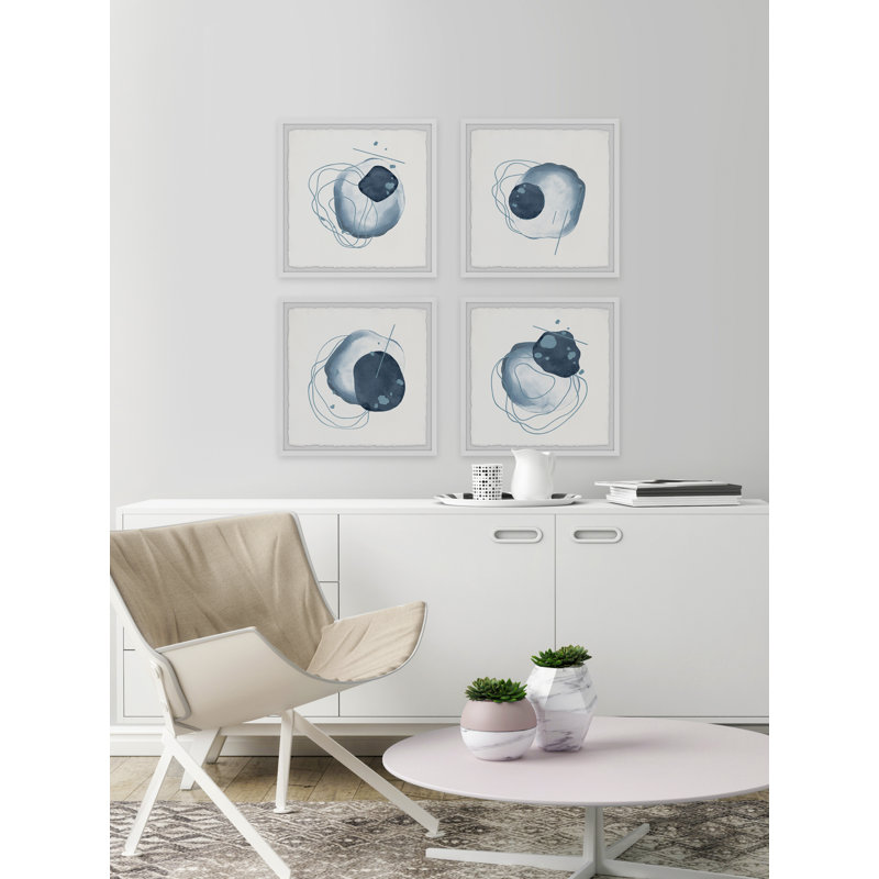 Bottom Border - 4 Piece Single Picture Frame Painting Set, 61cm H x 61cm W x 3.81cm D