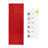 Washable Anti Slip Low Profile Solid Red Color Custom Size Runner Rug for Hallway Stairway Entryway Kitchen-502777187