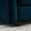 Blue Chenille For 4 - Structure et coussin de détente confortable 4: chenille, bois massif