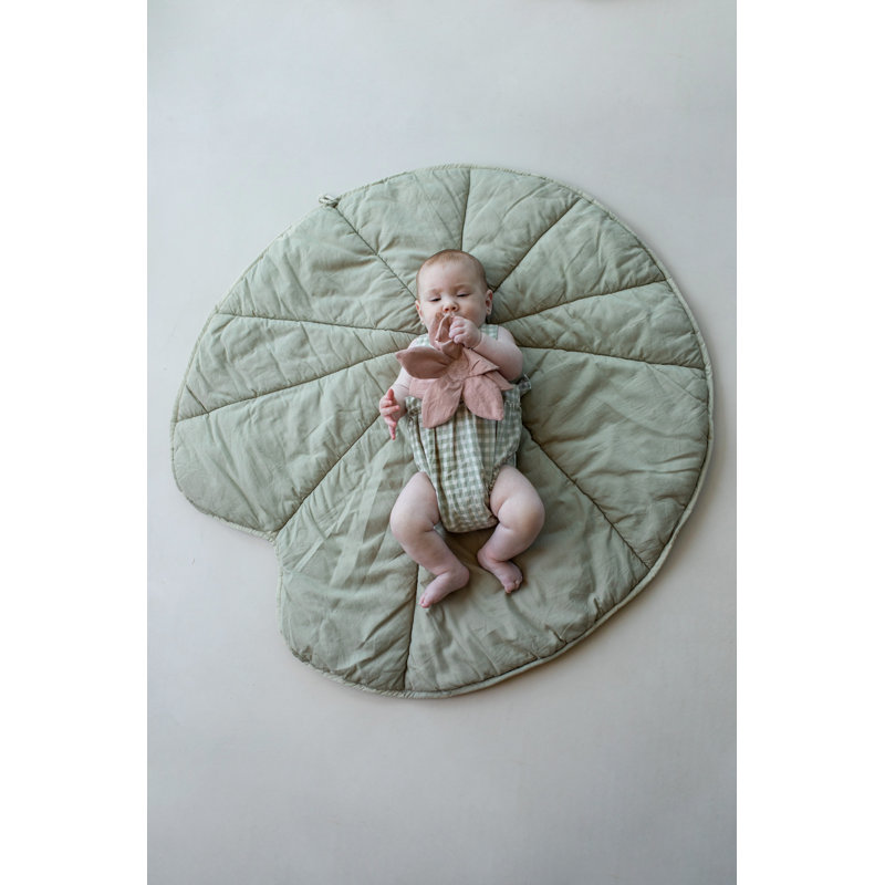 Baby Play Mat Water Lily Olive, Green