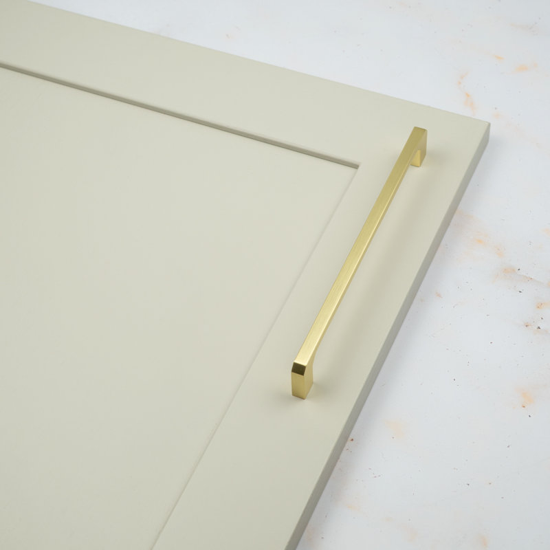 Brushed Brass Angled End D-Bar Handles, 192mm