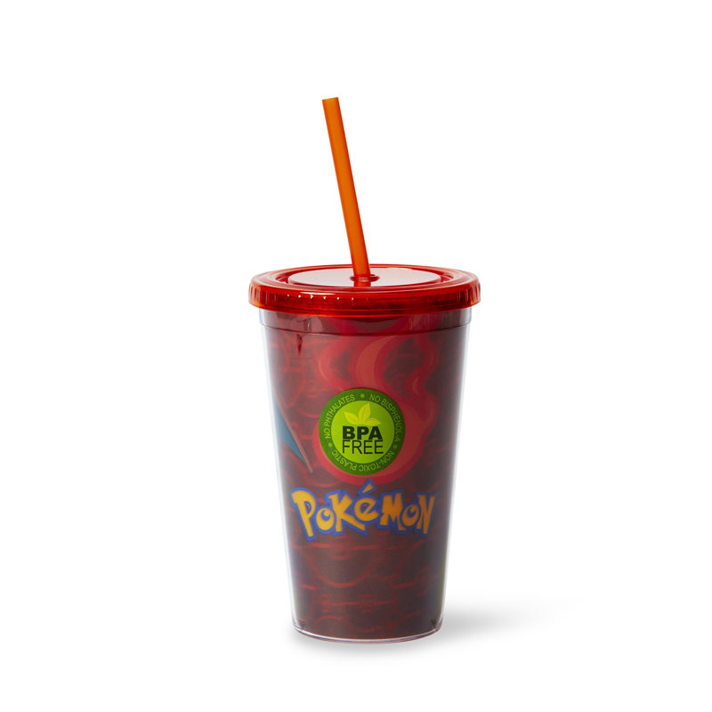 16 oz. Gobelet de voyage avec paille