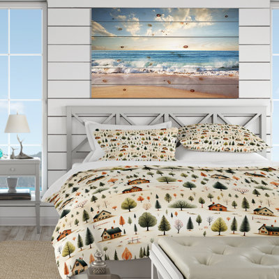 Cozy Cabin Countryside Duvet Cover