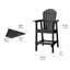 Chaise Adirondack d'extérieur en bois Bronya-134206158