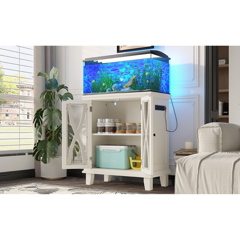 Modern China Cabinets With Storage, Mdf Beige Farmhouse Style For Home