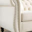 Canapé en velours beige 3 + - Conception classique et dossier doux-1773709052