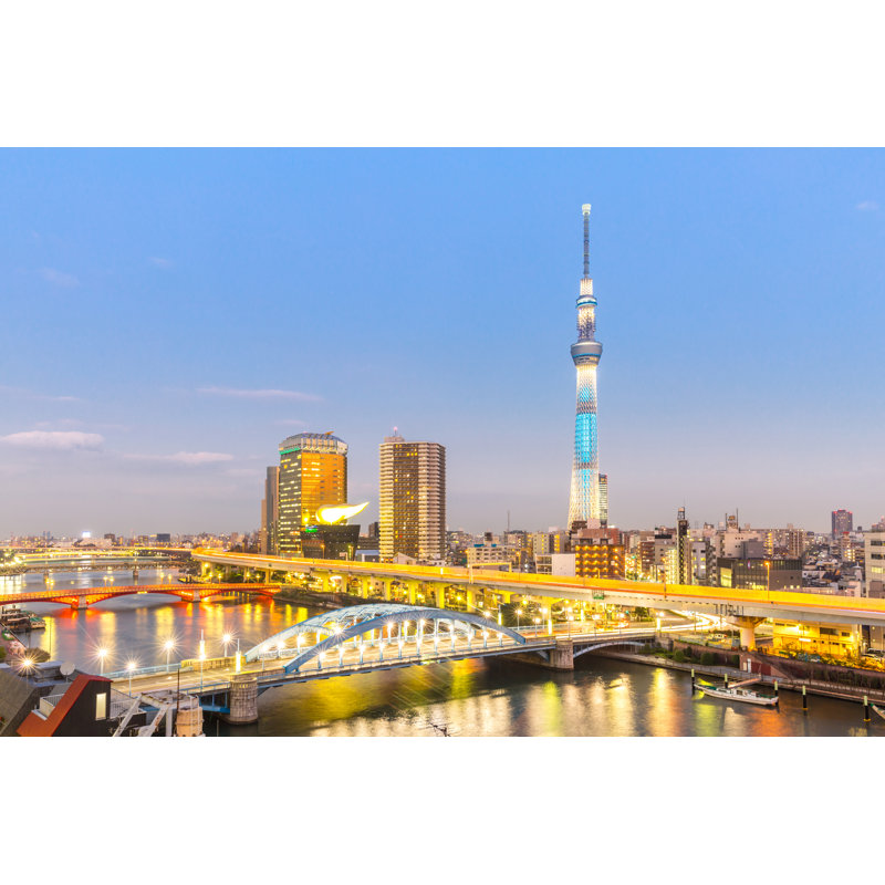 Carcalete Tokyo Skytree - Wrapped Canvas Print, 81cm H x 122cm W x 3.8cm D