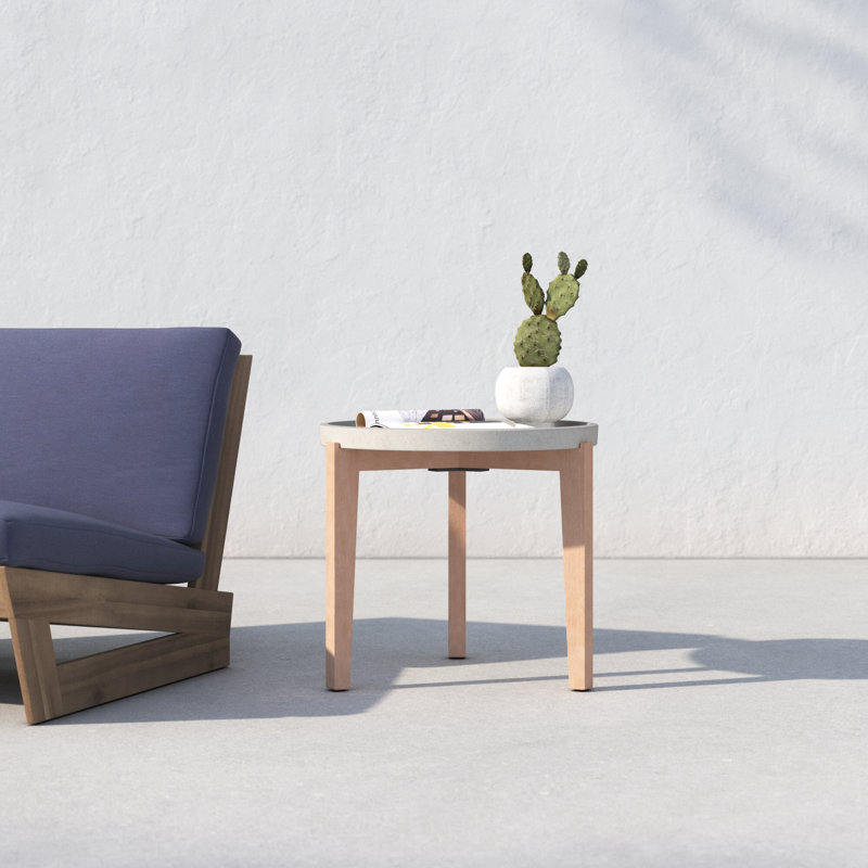 Table d'appoint Summerfield, Gris pâle, L 20,8 po x l 20,8 po