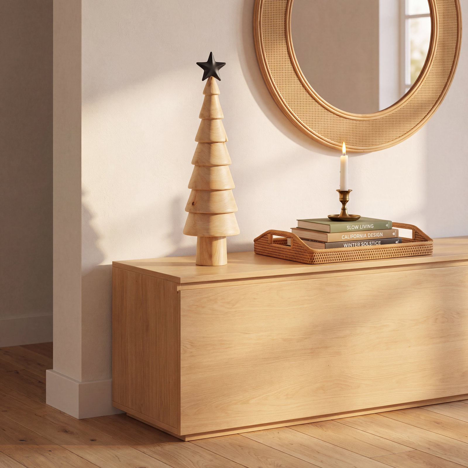 Handmade Mango Wood Tabletop Tree