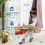 Balançoire thérapeutique à double couche avec support pivotant à 360 degrés, balançoire relaxante pour enfants et adultes autistes, TDAH, traitement sensoriel, rose et gris-1220222408